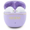 GUESS Glossy Gold Line Classic TWS Earbuds - Violetiniai
