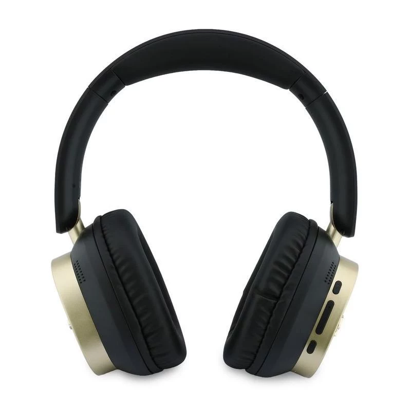 Guess Bluetooth Over-Ear Headphones ENC Rectangle Metal Script Black