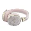 Guess Over-Ear Bluetooth Headphones ENC Metal 4G Script Logo Pink