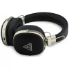 Guess „Over-Ear“ belaidės Bluetooth ausinės su ENC, metalinis trikampis logotipas, juodos