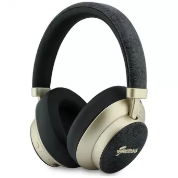 Guess GUE005456 Bluetooth belaidės ausinės su ENC, 4G Gold Script Metal, juodos
