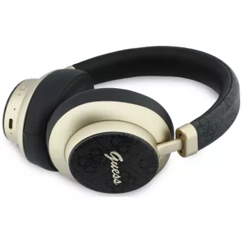 Guess GUE005456 Bluetooth belaidės ausinės su ENC, 4G Gold Script Metal, juodos