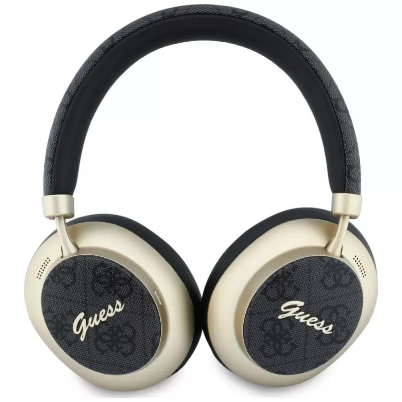 Guess GUE005456 Bluetooth belaidės ausinės su ENC, 4G Gold Script Metal, juodos