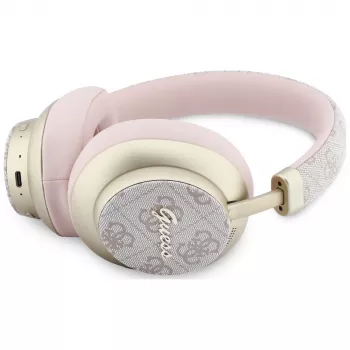 Guess GUE005458 „Over-Ear“ Bluetooth ausinės su ENC, rožinės spalvos