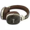 Guess GUE005462 Bluetooth ausinės su ENC, metaliniu dizainu, 4G Script logotipu, rudos