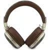 Guess GUE005462 Bluetooth ausinės su ENC, metaliniu dizainu, 4G Script logotipu, rudos