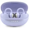 GUESS Open-Ear Wireless Headphones Metallic Finish Electroplated Parts Classic Logo Purple