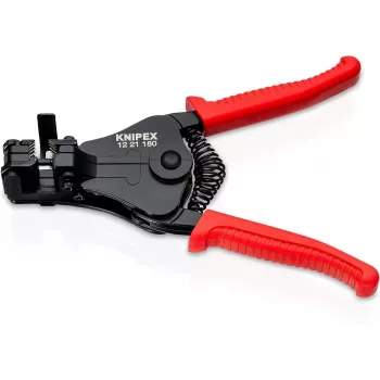 KNIPEX 1221 automatiniai vielos nuėmimo replės 0,03-10 mm² (32-8 AWG) su pjaustytuvu, 180 mm