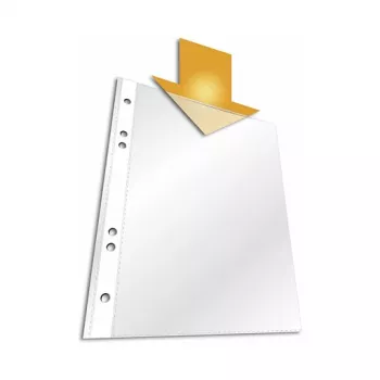 Durable apsauginis įdėklas – A5 (148 x 210 mm) – permatomas (25 vnt. pakuotė)