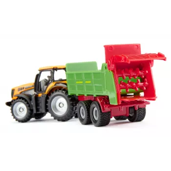 SIKU Blister JCB su Strautmann Universal Spreadderiu – 1:87 mastelio liejimo modelių rinkinys