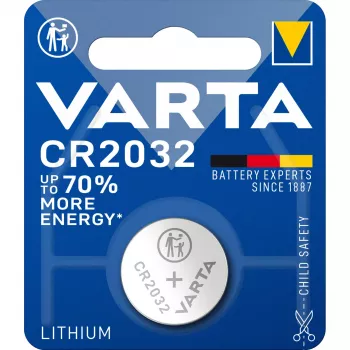 VARTA Electronic CR2032 ličio monetinė baterija, 3V, 230 mAh, meistrų dėžė po 100 vnt.