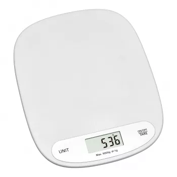 TFA 50.2003.02 Skaitmeninės virtuvinės svarstyklės, 5 kg, balta, tvirtinamos prie sienos
