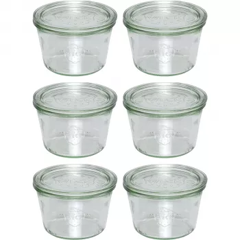 WECK „Mold“ stiklainiai 370ml, 6 vnt. komplektas