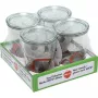 WECK Mold Jar 0.75L rinkinys 4 vnt. - Skaidrūs stikliniai konservavimo indeliai