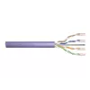 DIGITUS Cat.6 U/UTP B2ca montavimo kabelis, AWG23/1, LSOH, 500 m, violetinis, ritė