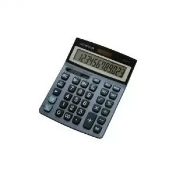Olympia LCD 6112 stalinis skaičiuotuvas - 12 skaitmenų - 1 eilutė - juodas/sidabrinis
