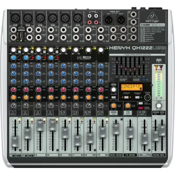 Behringer QX1222USB Audio Mixer 16 kanalų