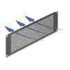 DELOCK 19 inch Aklina Panelė su Apvaliomis Skylutėmis 3U Juoda