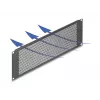 DELOCK 19 inch Aklina Panelė su Apvaliomis Skylutėmis 3U Juoda