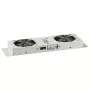 EFB-Elektronik BASIC Ventiliatorių blokas 2 vnt., su termostatu, RAL 9005, Plug & Play, sieniniam IP55 korpusui