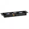 EFB-Elektronik BASIC Ventiliatorių blokas 2 vnt., su termostatu, RAL 9005, Plug & Play, sieniniam IP55 korpusui