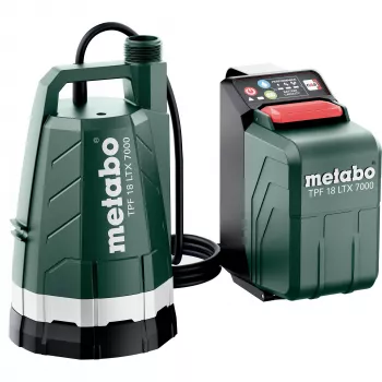 Metabo TPF 18 LTX 7000 belaidis panardinamasis siurblys 7000 l/h 9 m aukštis 18 V IPX8 (Juodas/Žalias, be akumuliatoriaus ir įkroviklio)