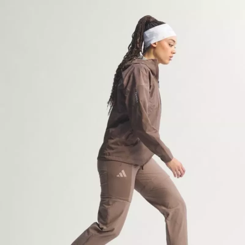 adidas TERREX Xperior 2.5L Hybrid Primeknit Climaproof Jacket - Trace Brown - XS