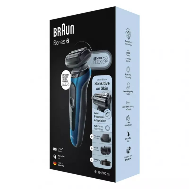 Braun Series 6 61-B4500cs Foil Shaver Blue