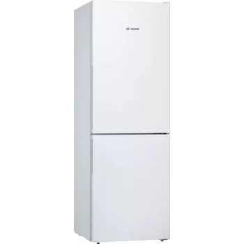 Bosch KGV33VWEA Laisvai pastatomas šaldytuvas su šaldikliu, 288 L, baltas, energijos klasė E