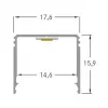 Brumberg 53381263 AB-Profil QUALITYFLEX Aliumininis Profilis 2000mm
