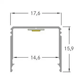 Brumberg 53381263 AB-Profil QUALITYFLEX Aliumininis Profilis 2000mm