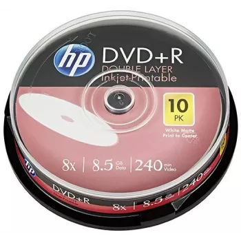 Verbatim DVD+R DL 8.5GB 8x HP Printable Spindle (10 Discų)