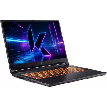 Acer Nitro V 17 AI žaidimų nešiojamasis kompiuteris - AMD Ryzen 5 240, 17,3 colio FHD 144Hz, 16GB DDR5, 512GB SSD, GeForce RTX 5050, be OS, Obsidian Black