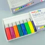 Pentel Arts FFPC1-12 Fabric Paint Set, Assorted Colors, 12 x 6 ml Tubes