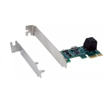 Exsys EX-3519 SATA valdiklis PCIe x1 2 HDD ir SSD diskams - SATA III 6 Gbps