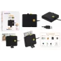 iLike 4-in-1 USB Smart Card Reader su SIM, SD ir Micro SD palaikymu, CAC skaitytuvas ID kortelėms, banko kortelėms, eID ir atminties kortelėms, juoda
