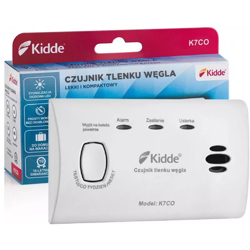 Kidde K7CO Anglies monoksido detektorius su skaitmeniniu LCD ekranu