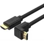 UNITEK Y-C1009 HDMI 2.0 kabelis su 270 laipsnių kampu 4K 3m juodas