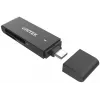 UNITEK USB-C SD & MicroSD kortelių skaitytuvas (Y-9328) – kosminė pilka