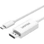UNITEK USB-C 3.1 į DisplayPort kabelis 1,8 m - 4K@60Hz - Juodas