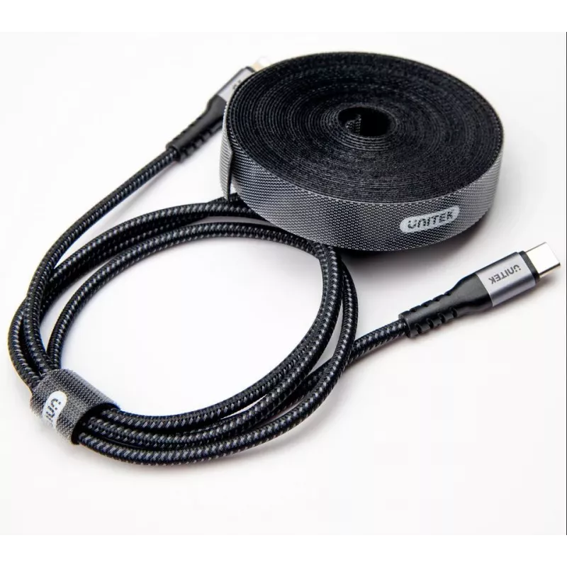 UNITEK OT142BK Hook and Loop kabelių tvarkymo juosta 5 m juoda