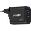 UNITEK GaN PD 35W USB-C + USB-A Wall Charger Black