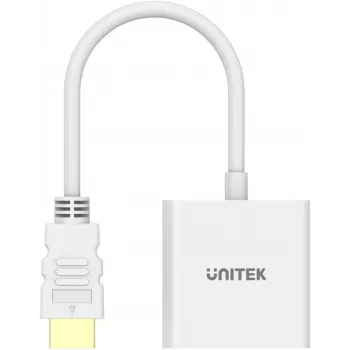 UNITEK HDMI į VGA adapteris, Full HD 1080p, 60Hz, Baltas