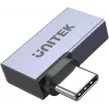 UNITEK USB-C – USB-C stačiu kampu plokščias adapteris, 40Gbps