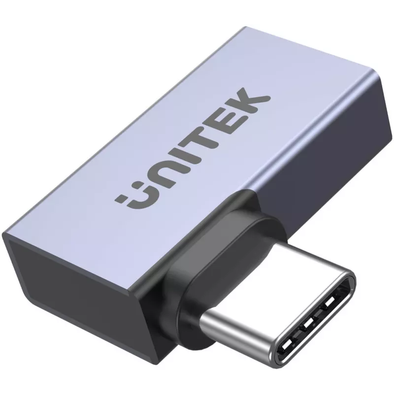 UNITEK USB-C – USB-C stačiu kampu plokščias adapteris, 40Gbps