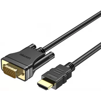 UNITEK HDMI į VGA laidas, Full HD 1080p, 60Hz, 2m, juodas