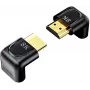 UNITEK 8K HDMI Angled Adapter 90° and 270° (2-Pack) - Juoda