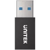 UNITEK USB-A Data Blocker Adapter - Charge-Only, Juodas