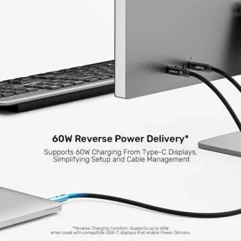 UNITEK USB-C Active Optical Cable 5m - 10Gbps, PD 60W, 8K@30Hz, Juoda