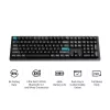 Keychron Q6U-P1 100% Full-Size mechaninė klaviatūra, Gateron G Pro 3.0 Milk POM Red jungikliai, Hot-Swap, 8K užklausos dažnis, RGB, QMK/VIA, CNC aliumininis korpusas, Double-Shot PBT klavišai, USB-C laidinė